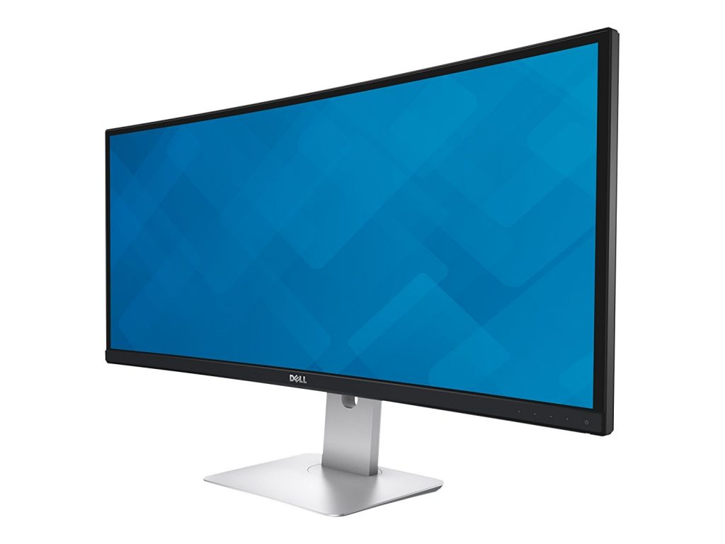Curved Dell monitor